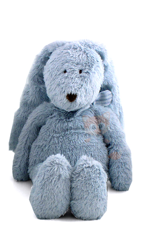  flor soft toy blue rabbit medium 